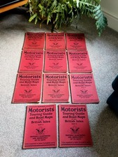 Newnes Motorists Touring Guide Road Maps British Isles 1926 Volumes 1 - 12