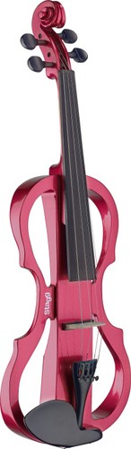 Silent violin set with red - 4/4,