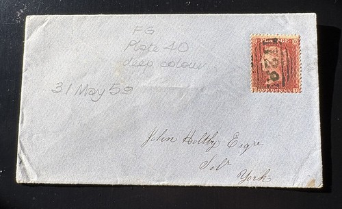 D41 1859 penny red star - penny,