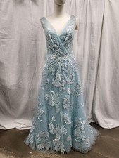 Elie Saab Light Blue Lace Full
