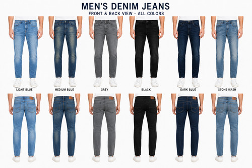 Mens denim regular jeans - mens,