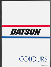 Nissan Datsun Colour & Trim 1976 UK Market Foldout Brochure 260Z 260C 240K 120Y