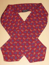 Vintage TOOTAL Cravat Scarf Paisley Dapper Mod Indie Goodwood Scooter Ascot Race