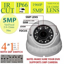 DOME CCTV CAMERA 5MP VARIFOCAL 2.8-12MM AHD FULL HD 1080P OUTDOOR NIGHT VISION