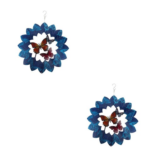 2pcs durable blue metal wind - 2pcs,