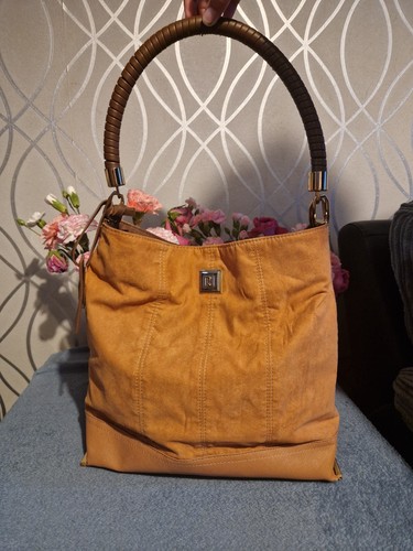 Tan suede hobo bag large - tan,