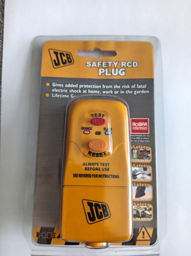 Jcb plug rcd safety - rcd,