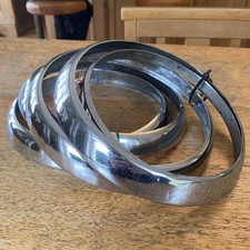 Car headlamp 8" chrome rims