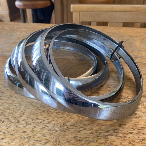 Car headlamp chrome - 8", rims