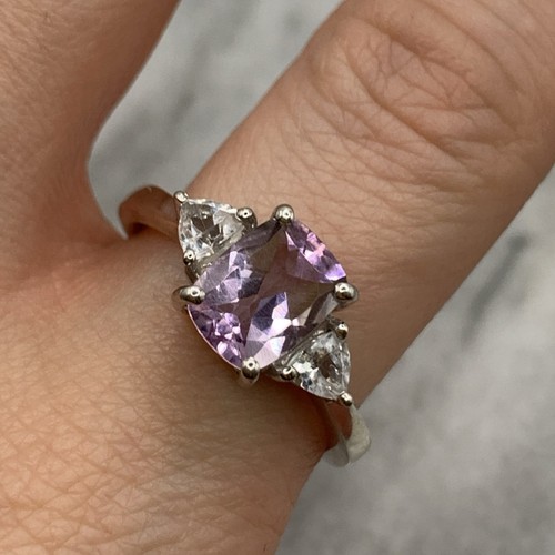 Amethyst spinel ring 925 - spinel,
