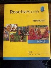 Rosetta Stone French Learning Software Levels 1-5 Complete Set