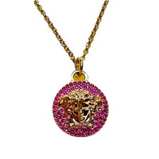 NIB Versace Medusa Coin Gold