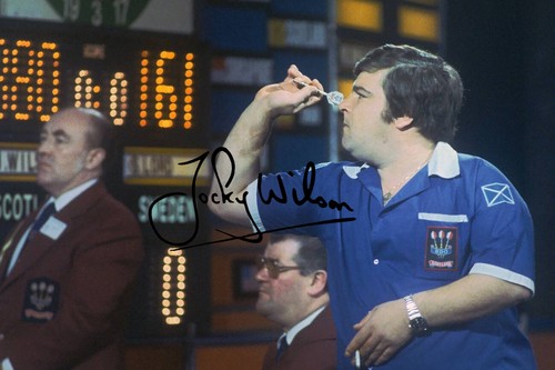 Jocky wilson signed printed - jocky,