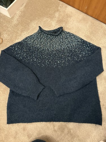 Cos size teal wool alpaca - size, l