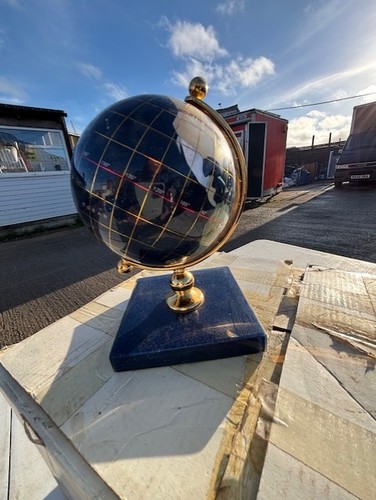 Gemstone world globe made - world, from