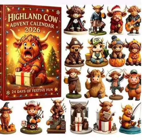 2026 highland cow acrylic - 2026,
