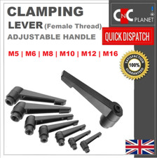 Machine Handle Adjustable Clamping Lever Female Black Knob M5 M6 M8 M10 M12 M16
