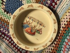 Vintage Bunnykins Royal Doulton Bowl Dodgems Bumper Cars