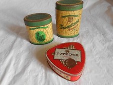 Vintage Tin Box French 1950s sweet tins Cote d'or Forestines bourges