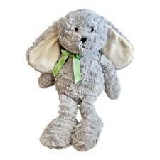 Waitrose Bunny Soft Toy Plush Rabbit Grey Waffle Fur Large 14" Easter