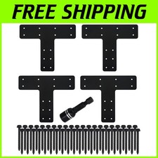 Black Truss T-Tie Plates -