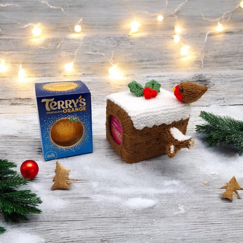 Christmas yule log knitting - christmas, log🎅knitting