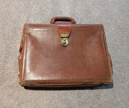 Vintage leather briefcase - vintage,