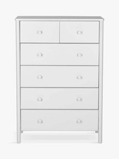 John Lewis Spindle 6 Drawer Chest Grey Bedroom Chest of drawers