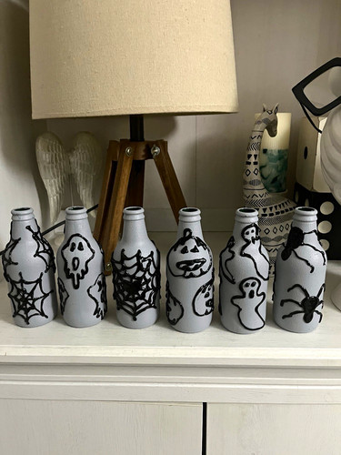 Glass decorative bottles - decorative,