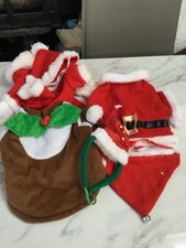 DOG/PUPPY CHRISTMAS CLOTHING BUNDLE JOB LOT ASSORTED ITEMS  CLOTHING/HATS