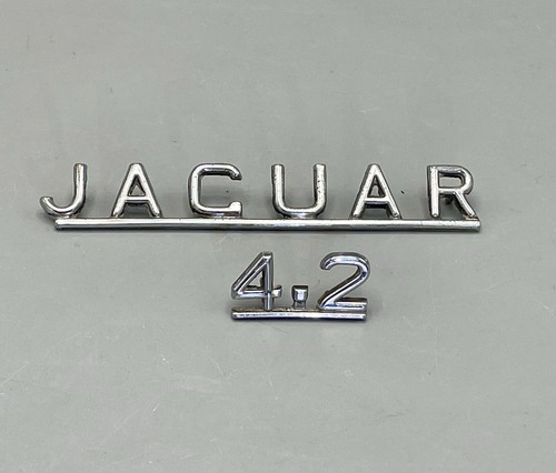 Jaguar chrome badges - chrome,