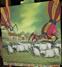 Small Original surreal farm