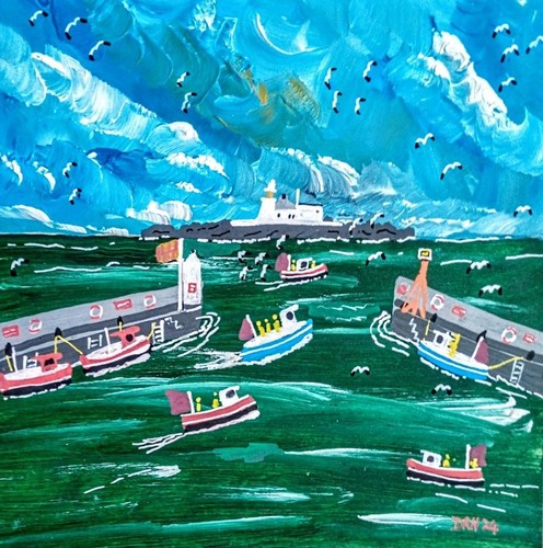 Fishing boats seahouses - fishing,