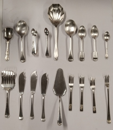 Antique silver cutlery 1893 - antique,