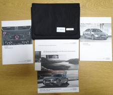 GENUINE AUDI A4 SALOON HANDBOOK OWNERS MANUAL WALLET 2007-2011 PACK D-403