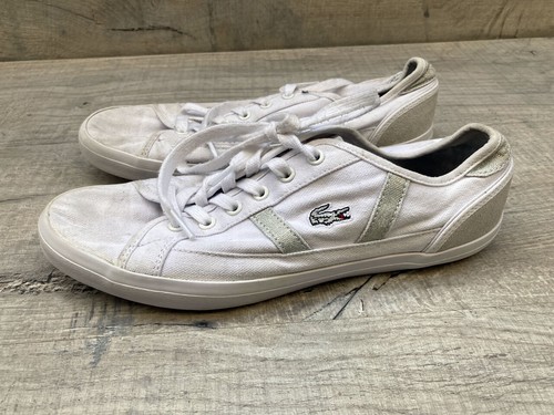 Lacoste sideline white - white, suede