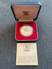 1977 Queen Elizabeth II Silver Jubilee Sterling Silver Commemorative Crown Coin