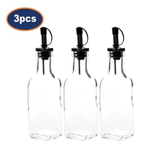 Oil vinegar glass bottle with - oil,