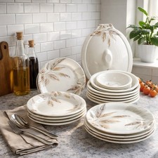 27PCS Melamine Dinnerware Set