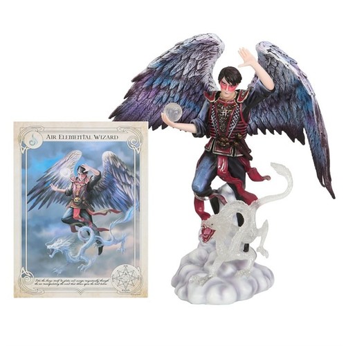 Air elemental wizard figurine - air,
