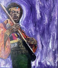 Jimi Jimmy Hendrix portrait