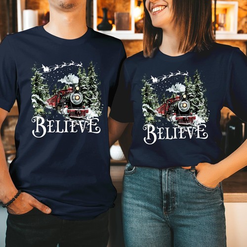Polar express tshirt believe - polar,