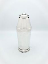 Art Deco Silver-Plated Cocktail Shaker, 1930s Vintage Barware, Collectible