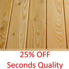 Pine Timber Cladding Matchboard Tongue & Groove T&G Wood Paneling Panel SECONDS