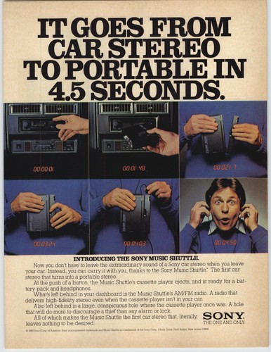 1983 sony music shuttle - sony, car