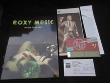 Roxy Music 2001 World Tour Book w 2 Belgian Tickets Bryan Ferry Concert Program 