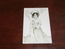 ORIGINAL RAPHAEL KIRCHNER SIGNED ART NOUVEAU GLAMOUR POSTCARD - LADY SMOKING.