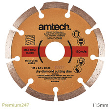 4.5in 115mm Diamond Cutting