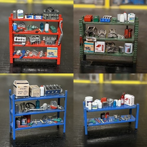 Diorama car garage props - diorama,