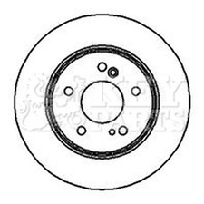 2x Brake Discs Solid For
